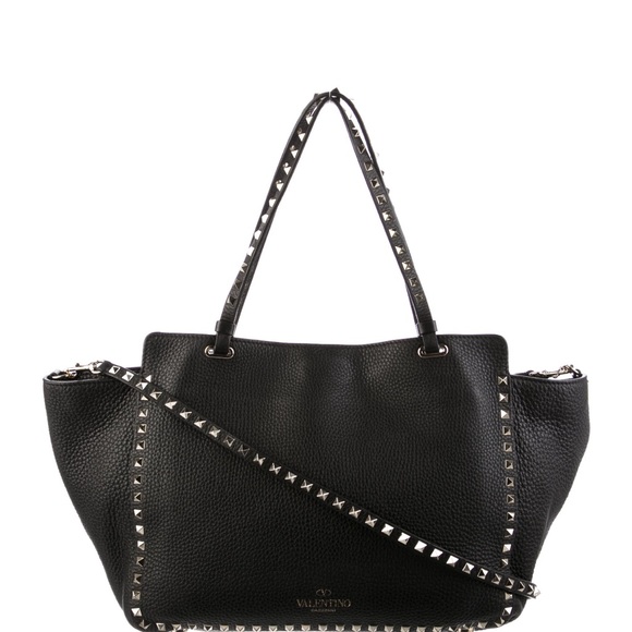 GRAINY CALFSKIN ROCKSTUD BAG - Picture 2 of 10